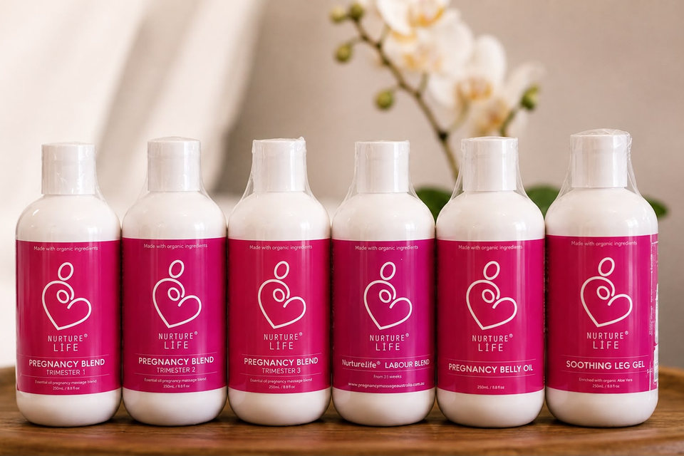 Pregnancy Massage Australia oils and products used at Massageology - Karen D'Aprile